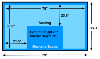 montana sauna dimensions