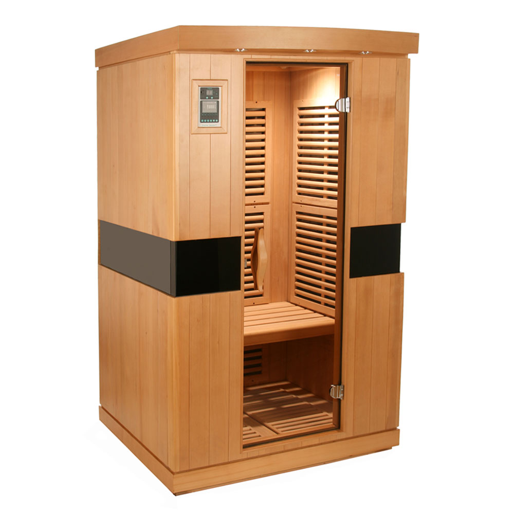 rocky mountain saunas 2 person aspen sauna exterior left wall