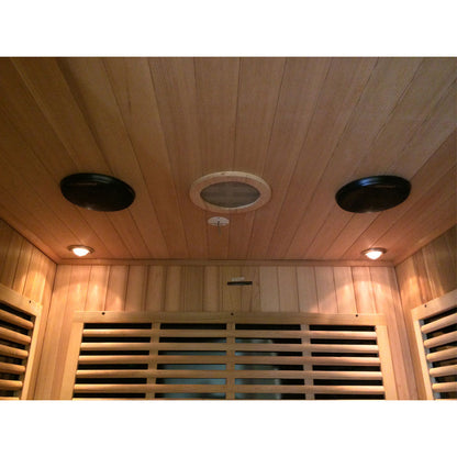 rocky mountain saunas 2 person aspen sauna roof cap